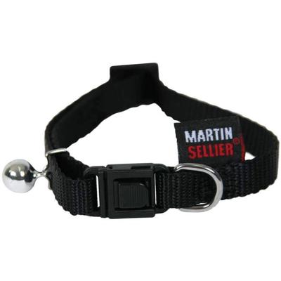 Martin kattenhalsband nylon uni zwart