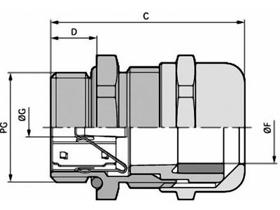 LAPP 53112350 Wartel PG21 Messing Messing 25 stuk(s)