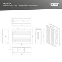 Digitus DN-650105 Industrial Ethernet Switch 5 poorten 10 / 100 MBit/s - thumbnail