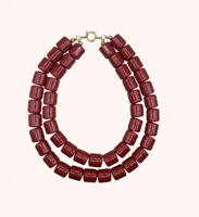 Bonnie Studios double Phil ketting rood - thumbnail