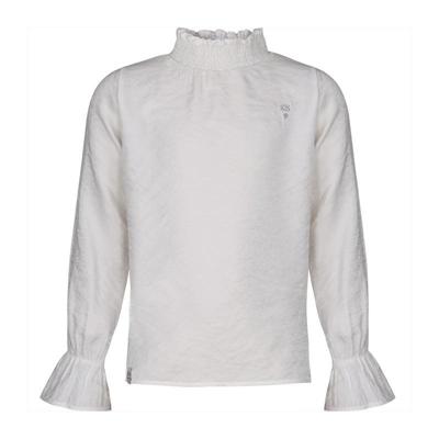 KIEstone winter blouse meisjes - wit - Fieke