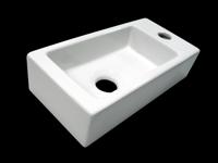 Best Design Class Fontein 36x18x9cm rechts wit 3801640 - thumbnail