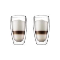 Bodum Dubbelwandige latte macchiato glazen Pavina - gepatenteerd ventiel - 450 ml - 6 stuks - thumbnail
