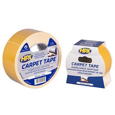 HPX dubbelzijdige tapijttape - 50 mm x 5 m - wit