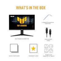 ASUS TUF Gaming VG27AQML5A WQHD-monitor, 27 inch, 300 Hz, 0,3 ms GtG, G-Sync, FreeSync, AdaptiveSync, ELMB Sync, DisplayHDR 400, Fast IPS-paneel, 16:9, 2560x1440, USB, DP, HDMI, ergonomisch - thumbnail