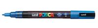 Paintmarker Uni POSCA PC3M fijn glitter donkerblauw - thumbnail