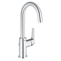 Grohe QuickFix Start Flow draaibare wastafelkraan met trekwaste chroom - thumbnail