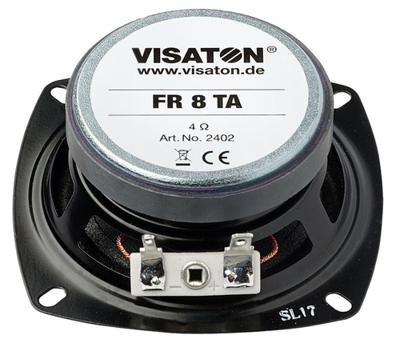 Visaton FR 8 TA - 4 Ohm 3.3 inch 8 cm Breedband-luidspreker 10 W 4 Ω Visaton FR 8 TA - 4 Ohm 3.3 inch 8 cm Breedband-luidspreker 10 W 4 Ω