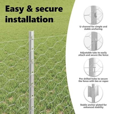 VidaXL Hek met paal zilver 0,6 x 25 m staal VidaXL Hek met paal zilver 0,6 x 25 m staal