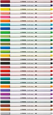 Brushstift stabilo pen 68/36 smaragdgroen | 10 stuks