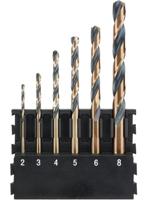 DeWalt Accessoires houder + black & gold ronde schacht metaalboren | 6 stuks | 2 mm, 3 mm, 4 mm, 5 mm, 6 mm, 8 mm - dt70828-qz - dt70828-qz - thumbnail