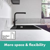 Hansgrohe Talis M54 ééngreeps keukenmengkraan 270, mat zwart - thumbnail