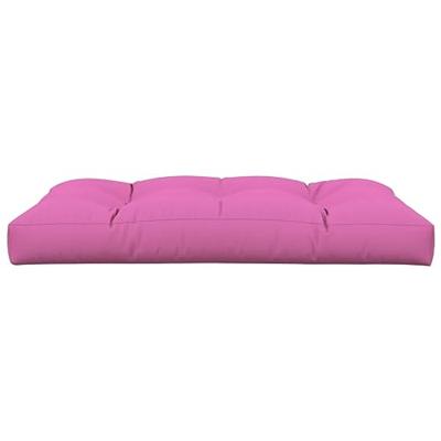 VidaXL Palletkussen 120x80x12 cm stof roze