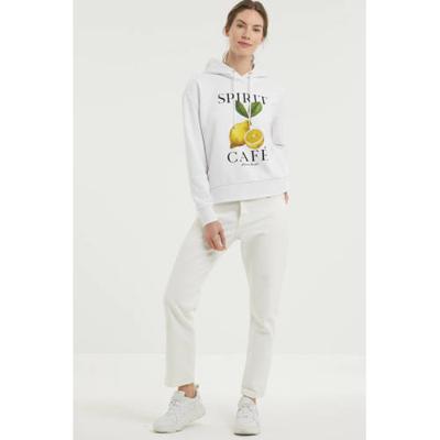 Scotch & Soda hoodie met printopdruk wit Scotch & Soda hoodie met printopdruk wit