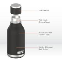 Asobu Drinkfles 460 ml RVS SBV24 BLACK SBV24 black - thumbnail