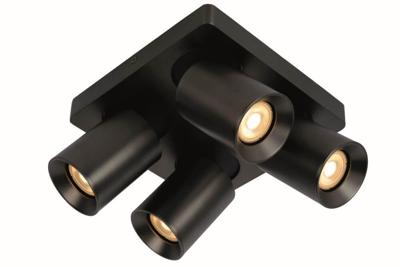 Artdelight 4-lichts opbouwspotMegano antraciet richtbaar - PL MEGANO4 MA