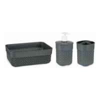 Badset Antraciet Plastic (3 pcs) - thumbnail