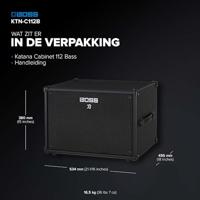 Boss Katana Cabinet 112 Bass 500 Watt basgitaar speakerkast - thumbnail