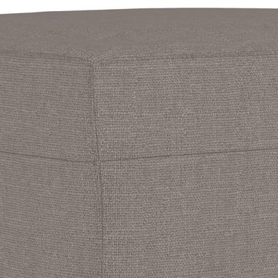 4-delige Loungeset met kussens stof taupe
