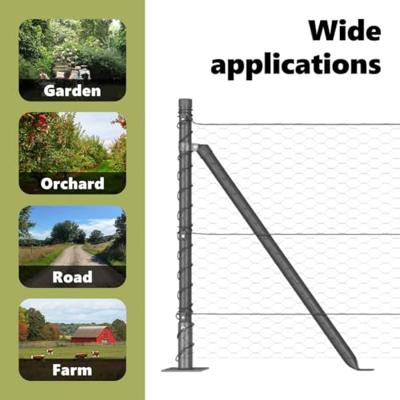VidaXL Afrasteringspaal grijs 25 x 0,4 m (25 mm gaas) staal en pvc