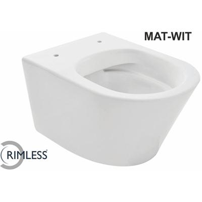 Wiesbaden Vesta Rimless Wandcloset Mat Wit - Stijlvol en Hygiënisch