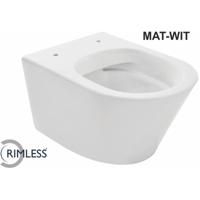 Wiesbaden Vesta Rimless Wandcloset Mat Wit - Stijlvol en Hygiënisch - thumbnail