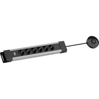 Bachmann BM005907 Stekkerdoos met schakelaar Grijs, Zwart Randaarde stekker 1 stuk(s)