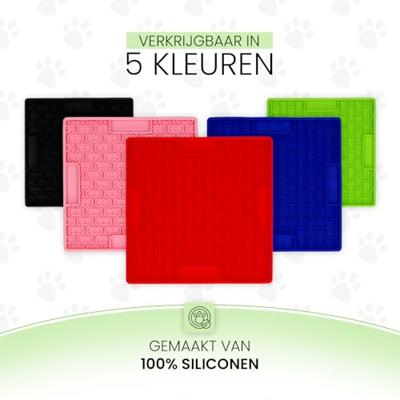 Eat Slow Live Longer Lick Mat Bones Green - thumbnail