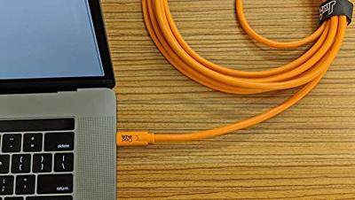 Tether Tools CUC2515-ORG USB-kabel USB 2.0 USB-C stekker, USB-micro-B stekker 4.60 m Oranje Tether Tools CUC2515-ORG USB-kabel USB 2.0 USB-C stekker, USB-micro-B stekker 4.60 m Oranje
