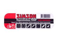 Simson Reparatiedoos tour 11,5 cm aluminium rood/wit 15-delig - thumbnail