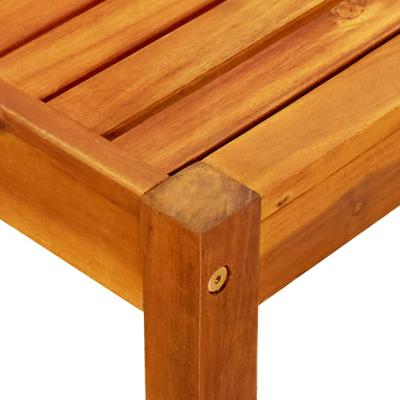 Tuinbank met tafel en voetenbanken massief acaciahout - thumbnail