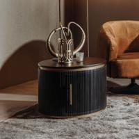 Tower Living Ronde Salontafel 'Rivello' Mangohout, 60cm - thumbnail