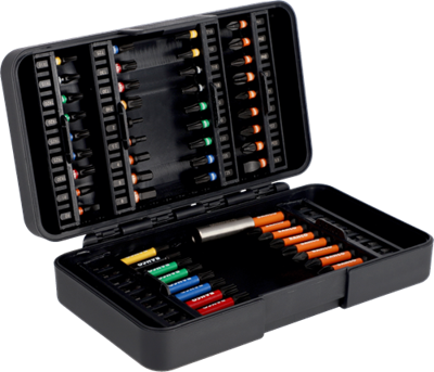 Bahco 66im/54c-1 | 1/4" impact torsie bit set | voor sleuf/phillips/pozidriv/hex/torx® tamper/robertson schroeven | 54 stuks - 66im/54c-1