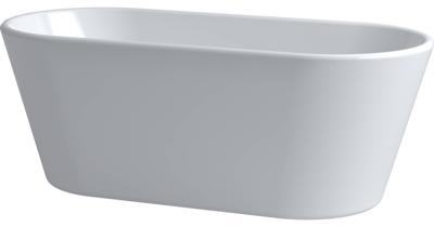 Clou InBe Vrijstaand Ligbad Ovaal 165x73.5x61.5 cm Acryl Wit Met Overloop Chroom Clou InBe Vrijstaand Ligbad Ovaal 165x73.5x61.5 cm Acryl Wit Met Overloop Chroom