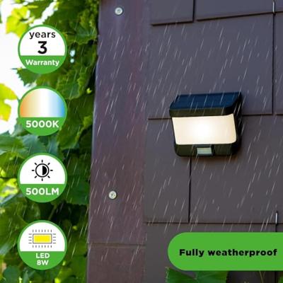 Lutec Solar wandlampTry zwart - 6939101330