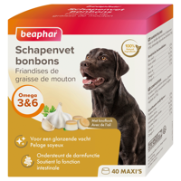 Beaphar Schapenvet Mini bonbons met knoflook voor de hond 1 verpakking - thumbnail