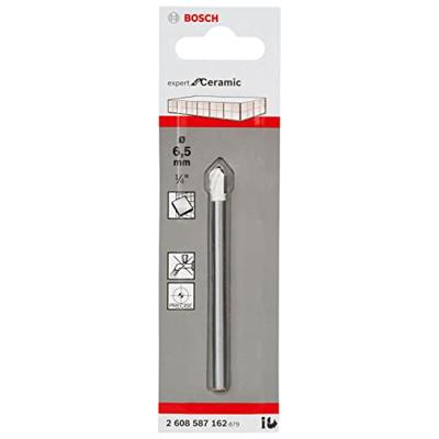 Bosch Accessories Expert for Ceramic 2608587162 Glas- en keramiekboren 6.5 mm Gezamenlijke lengte 80 mm Cilinderschacht 1 stuk(s) Bosch Accessories Expert for Ceramic 2608587162 Glas- en keramiekboren 6.5 mm Gezamenlijke lengte 80 mm Cilinderschacht 1 stuk(s)