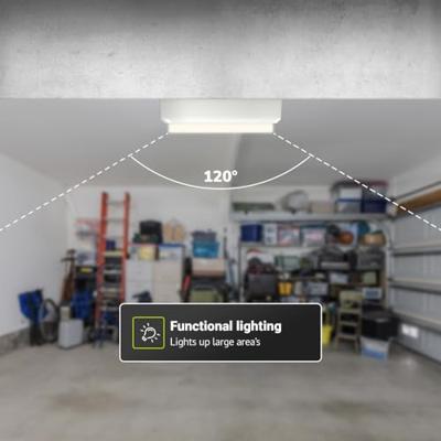 Set van 2 C-Series - LED Plafondlamp wit ovaal - Wandlamp - Scheepslamp - IP54 - 18 Watt - 1830lm - 4000K neutraal wit - voor binnen en buiten