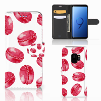 Samsung Galaxy S9 Book Cover Pink Macarons - thumbnail