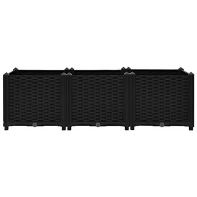 VidaXL Plantenbak verhoogd 120x40x38 cm polypropyleen VidaXL Plantenbak verhoogd 120x40x38 cm polypropyleen