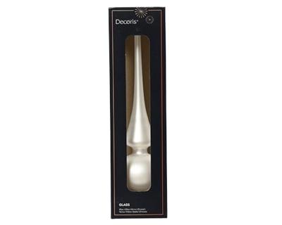 Piek Glas 26cm Winter Wit Mat