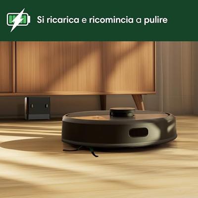 Robotstofzuiger - IROBOT - Roomba 105 Combo - 2u - 7000 Pa - 400 ml - Zwart
