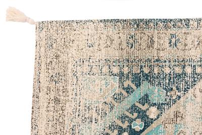 Tapijt DKD Home Decor Verouderde afwerking Blauw Katoen Arabisch (120 x 180 x 1 cm) Tapijt DKD Home Decor Verouderde afwerking Blauw Katoen Arabisch (120 x 180 x 1 cm)