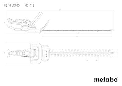Metabo HS 18 LTX 65 | Accu-Heggenschaar | 18V | Excl. accu en lader - 601719850 - thumbnail