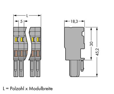 WAGO 769-107 Grijs 25 stuk(s)