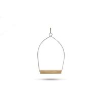 Chromen schommel voor papegaaien - thumbnail