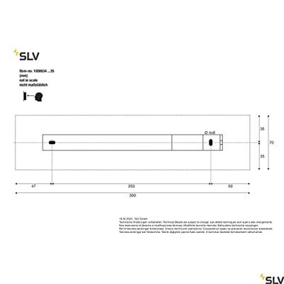 SLV WandlampAsso 300 30cm wit - 1000634 - thumbnail