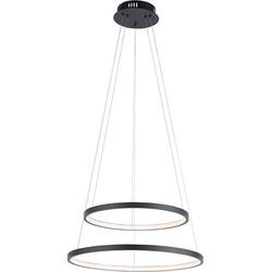 Just Light Ronde hanglampCircle antraciet - 11525-13