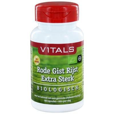 Vitals Rode Gist Rijst Extra Sterk Bio (60ca)