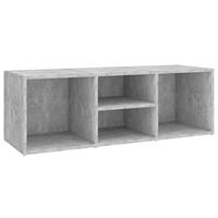 VidaXL Schoenenopbergbank 105x35x35 cm bewerkt hout betongrijs - thumbnail